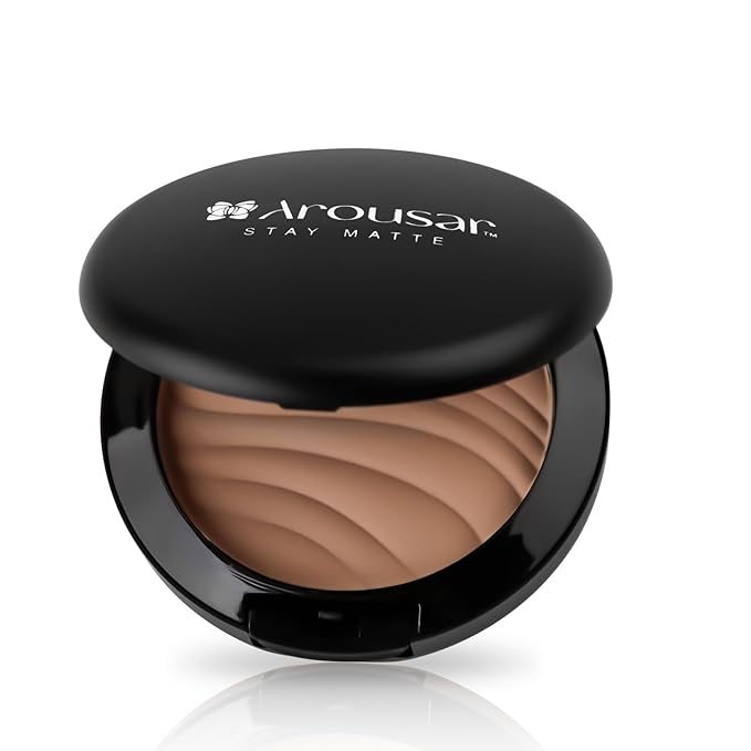 Pressed Face Powder, Flawless and Oil Control Pressed Setting Powder, Long Lasting Matte Finish 4# COCOA 04
