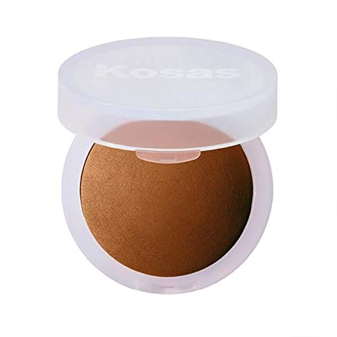 Kosas Cloud Set Face Setting Powder | Smoothing Shine Control, Soft, Sheer Setting Translucent Makeup Finish, Portable & Long-Lasting (Sheer Tan Deep)