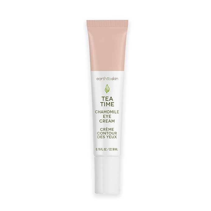 Earth To Skin Tea Time Chamomile Anti-Aging Eye Cream with Vitamin E and Vitamin C, Helps Repair & Revitalize (0.75 Fl Oz)