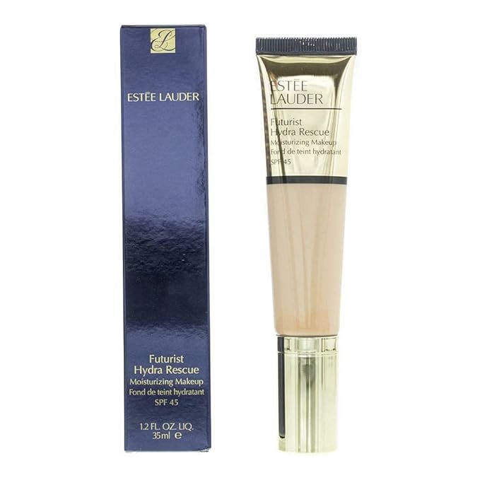 Estée Lauder Futurist Hydra Rescue Moisturizing Foundation SPF 45, 12 Hour Glow, 1.2 oz., 1W2 Sand