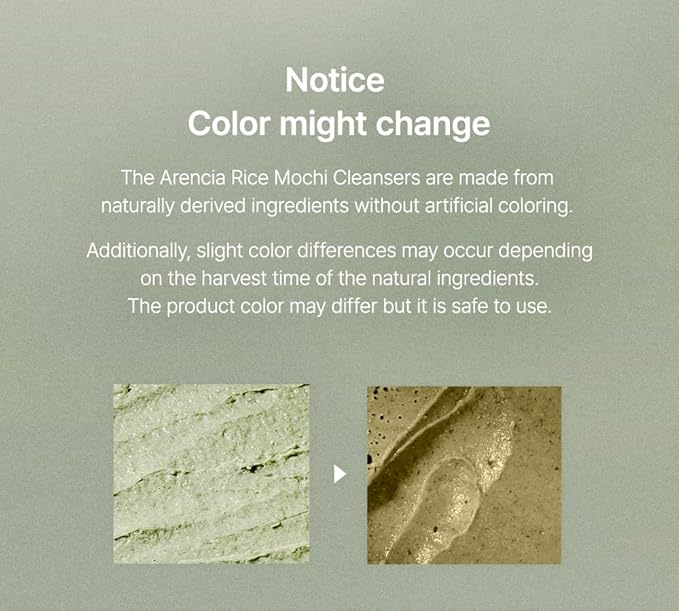 Korean Rice Mochi Face Cleanser - Face Mask, Foaming Cleanser, Gentle Scrub All in One - Deep Cleansing, Moisturizing, Pore Minimizing, Removing Blackhead- with Rice Water & Green Tea, Mugwort