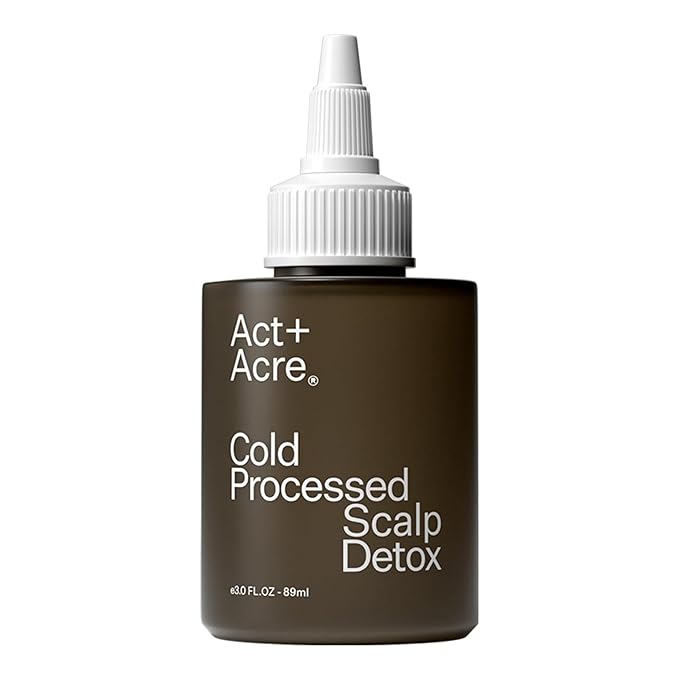 ACT+ ACRE Cold Processed Scalp Detox Oil - Sulfate-Free Care for Flaky, Dry and Itchy Scalp - Promotes Thicker, Fuller-Looking Hair