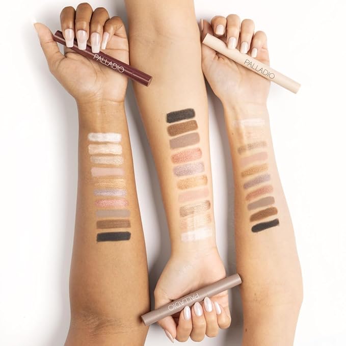 Palladio Waterproof Eyeshadow Stick with Blending Sponge, Long Lasting & Effortless Application, Smudge Free & Crease Proof Formula, Matte & Shimmer Shades, Buildable Eye Shadow (Matte Mocha)