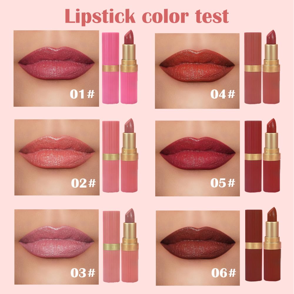Nude Metallic Lipstick for Women,Lightweight Shimmer Frosted Lipstick,Glitter Lip Gloss Stain Long Lasting Waterproof Smudge Proof 24 Hour Full Coverage Lip Makeup,Vegan