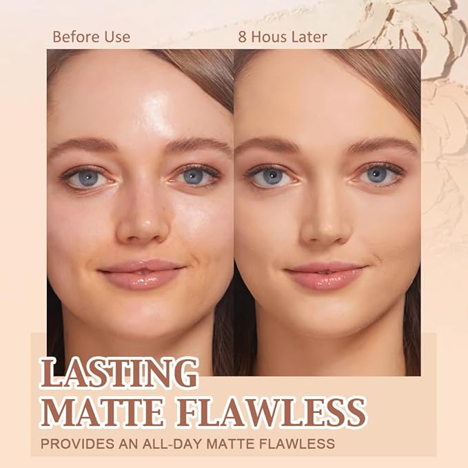 evpct Kaely Oil Control Pressed Face Powder, Get Smooth Flawless Fine Lines and Lightweight Finishing Foundation, Control Shine Long Lasting Waterproof Face Setting Powder Cosmetic, 11 Radiant Honey