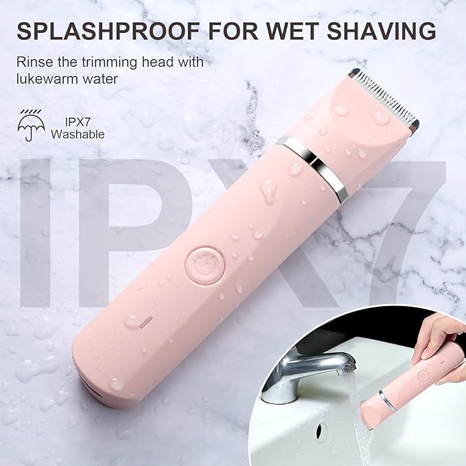 Bikini Trimmer Women Electric Razor for Pubic Hair Women's Foil Shaver Rechargeable Shaver