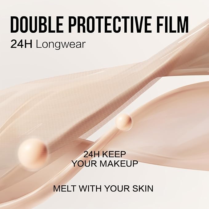 Moisture Air Cushion Cream Face Foundation Makeup, Lightweight, Full Dewy Coverage, Builable Glow, Finish Foundation with Hyaluronic acid, W01 Natural Warm For Dry Skin (Refill Included)