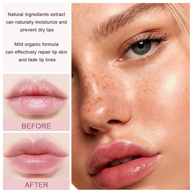 evpct 6Pcs Classic Fruit Flavour Flavored Lip Balm Set for Lip Care Chafed Chapped Cracked Lips, Natural Vitamin E & Honey Green Tea Carrot Banana Grape Peach Orange Moisturizing Mens Kids Lip Balm 3