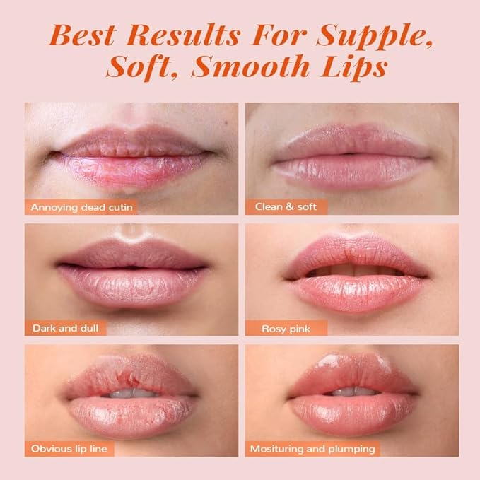 ANAIRUI Lip Mask Set, Lip Exfoliator Scrub & Moisturizer,Grapefruit Lip Care Kits With Lip Sleeping Mask & Sugar Lip Scrub, Lip Overnight Plumper Set for Dry, Chapped Lips