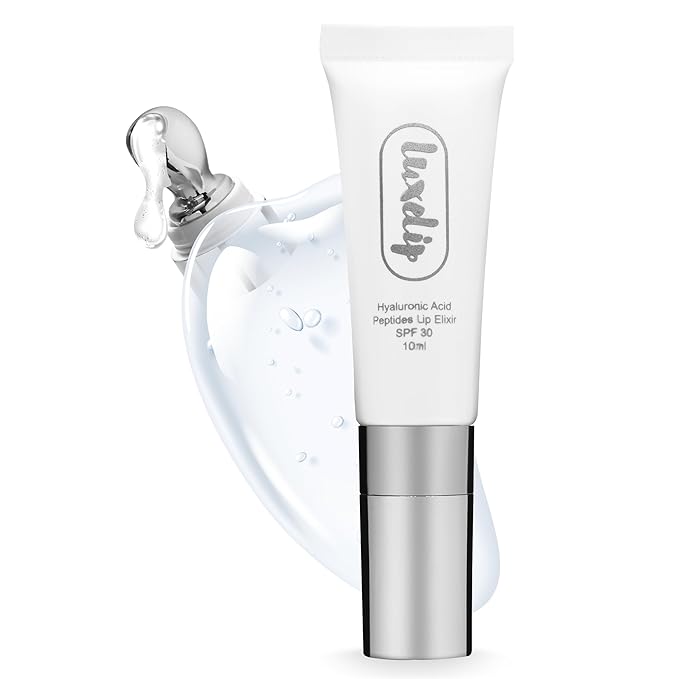 Tinted Lip Balm Elixir for OIder Women, Hydrating Vegan Lip Care with Sheer Color & Moisturizing Glow – Non-Sticky Nourishing Lip Treatment for Soft, Smooth Lips (Naturally Clear 10ml)