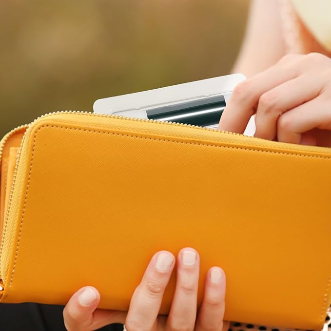 VILLCASE Lip Balm Pouches, 40pcs Plastic Lipstick Money Holder Clear Dome Lip Chap-Stick Money Cash Pounches, Lip Balm Cover for Gift Card DIY Crafts, Not Include Tape