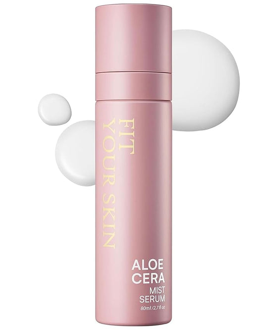 Aloe Cera Mist Serum - Vegan Hydrating Face Spray with Aloe Vera and Ceramide for Rough and Dry Skin - Refreshing & Hydrating Facial Mist - Fresh Herb Citrus Scent, 2.7 fl.oz.