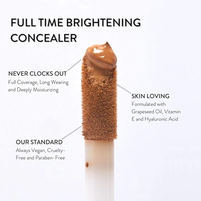 Mented Cosmetics Full-Time Eye Brightening Concealer for Women, Lightweight Full-Coverage Eye Makeup Concealer, Under Eyes Make Up Corrector, Blemishes & Contour, Peak Performance