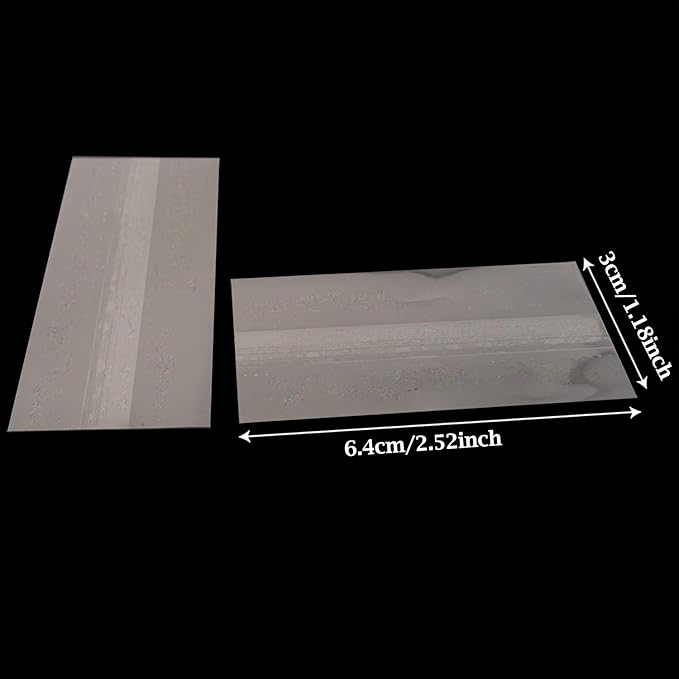 Honbay 200PCS Clear PVC Heat Shrink Wrap Bands for Lip Balm Tubes Chapstick Lip Balm