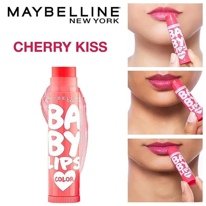 Maybelline Baby Lips Color SPF 16 Lip Balm 4.5g (Cherry Kiss)