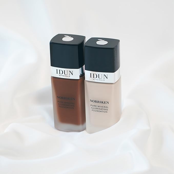 Liquid Norrsken Foundation - Silky Smooth Coverage - Luminous, Dewy Finish for Dry and Dull Skin - Water Resistant and Vegan Makeup - 227 Helga - Neutral Deep - 1.01 oz