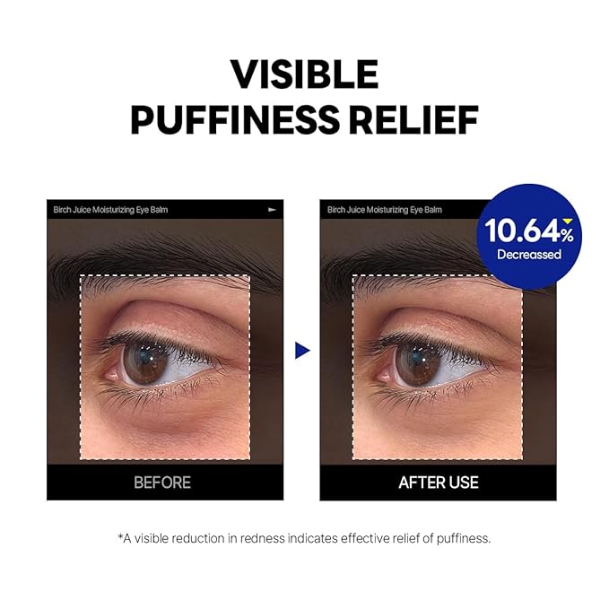 ROUND LAB Birch Juice Icy Cooling Eye Stick – Depuffing Glow Booster Balm for Puffy Eyes, Dark Circles, Fine Lines | On-the-Go Moisturizer | Korean Skincare | 0.35 oz