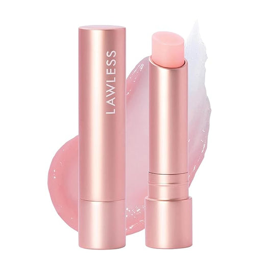 LAWLESS Forget the Filler Lip Plumping Line Smoothing Tinted Balm, Pink Marshmallow, 0.09 Ounce