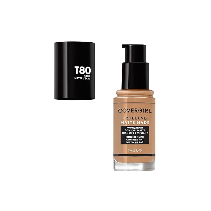COVERGIRL TruBlend Matte Made Liquid Foundation, Toasted Caramel (Pack of 3)