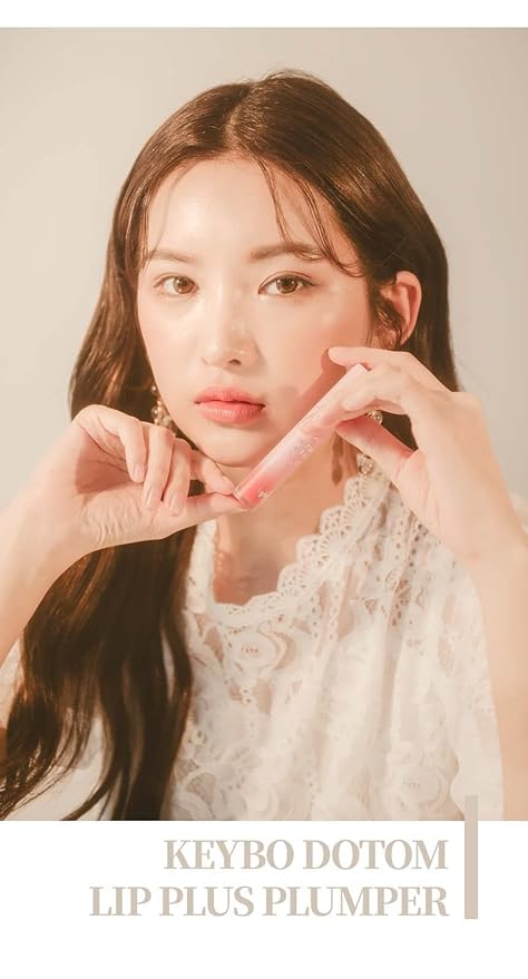 keybo Lip Plumper Dotom Lip Plus 16 Colors, 3 Steps Extreme Plumping Clear Lip Gloss by Essence Lip Care Oil & 16 Color Tints from Korean Makeup (31. Grand Master-Spring Glass)