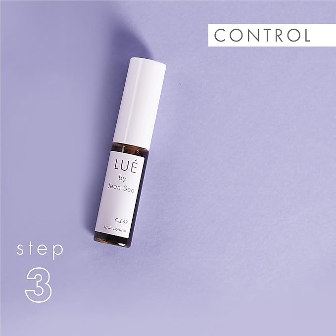 SKIN SOLUTION SET a THREE Step Solution for All Skin Types, Includes Lue by Jean Seo ERASE exfoliant, BALANCE Hydrating Serum and CLEAR Spot Control