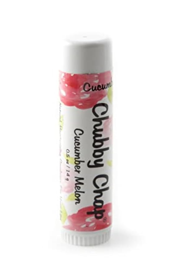 Three (3x) Large Jumbo Chapstick Natural Chapstick - 1/2 Ounce Lip Balm (Cucumber Melon)