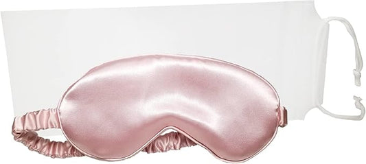 in Flight Mind Mulberry Silk Sleep Mask, Eye Mask for Sleeping with Elastic Headband, Super Soft Sleeping Mask,Comfortable Silk Eye Sleep Mask, Sleep Eye Mask for Night Sleeping, Travel, Nap(Pink)