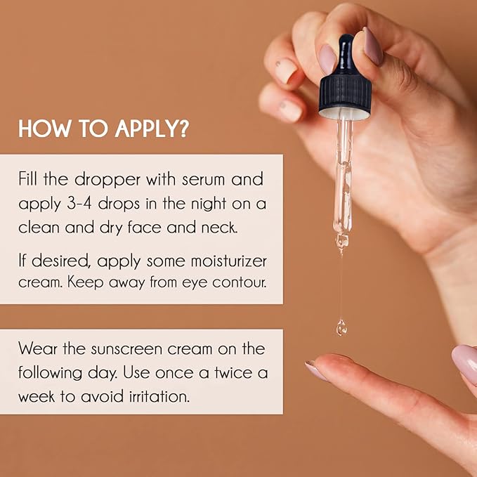 Pure Vitamin C Facial Serum with Salicylic Acid and Glycolic Acid, Anti-Wrinkle, Anti-Acne and Anti-Blackhead, Dark Spot Correcting, 7,5% AHA, Sebum Balance, ¾ oz