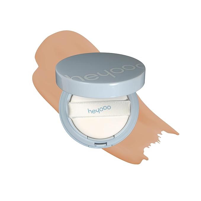 Natural Glow Foundation - Light to Medium Coverage Cushion Foundation Makeup with Hyaluronic Acid & Tea Tree Extract - Vegan, Cruelty-Free Cream Foundation - K Beauty - 15g/0.52oz - Desert Sand