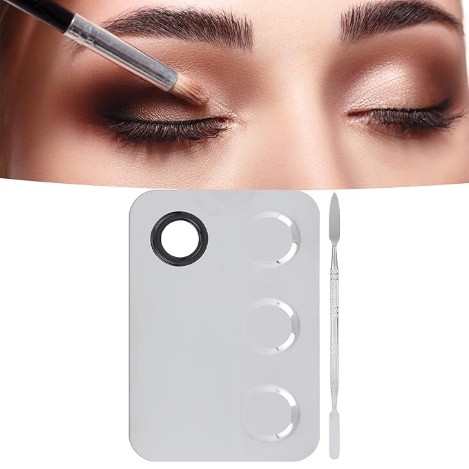 Makeup Palette, Professional Makeup Palette Cosmetic Mixer Cosmetic Palette Makeup Coloring Tools Makeup Tool With Spatula Suitable for Mixing Cosmetic Colors