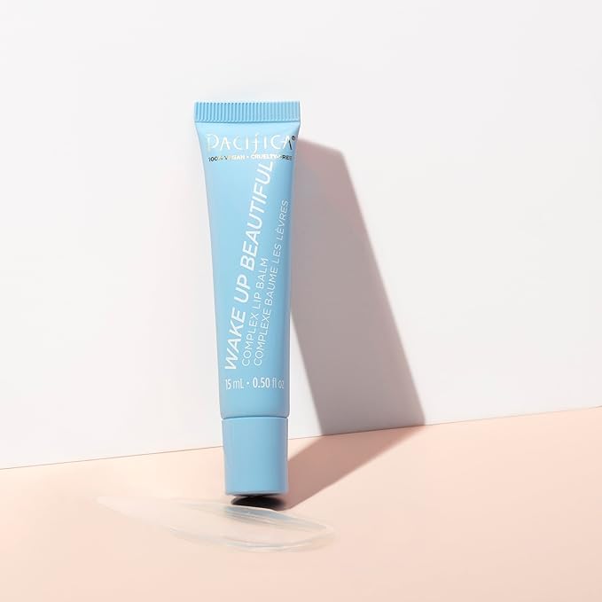 Pacifica Beauty Complex Lip Balm Trio Set, Makeup, Glow Baby, Wake Up Beautiful, Vegan Collagen, Lip Gloss, Orange, Lavender, Lemon, Vanilla, Non Sticky Formula, 0.30 fl oz Each (Set of 3)