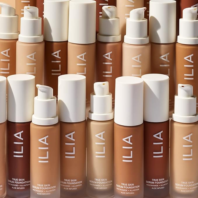 ILIA - True Skin Serum Foundation | Non-comedogenic, Cruelty-Free, Vegan, Weightless Feel, Buildable Coverage, Safe For Sensitive Skin (Flores SF13.5)