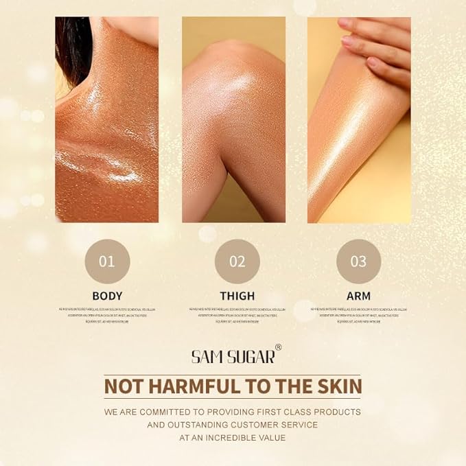 Shimmer Body Oil, Long Lasting Moisturizing Body Glow Glitter for Women Face Luminizer Highlighter Makeup 100ml Shimmer Oil for Glowing Skin Lotion (Dark Brown Gold)