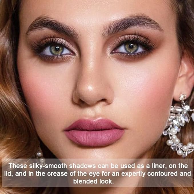 Shimmer Matte Eyeshadow Palette.Longwearing Highly Pigmented Natural Beige Gold Glitter Powder Palet.Matt Shiny Eye Makeup paleta de sombras.02#