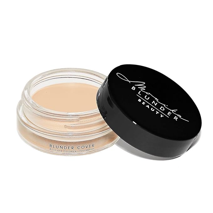 Monika Blunder Beauty - Blunder Cover Foundation/Concealer - Shade: 2 - Zwei - Fair, Soft Cool Pink Undertones - Clean Beauty, All-in-One, Cruelty-Free, Vegan - (2 - Zwei) - 0.62 oz