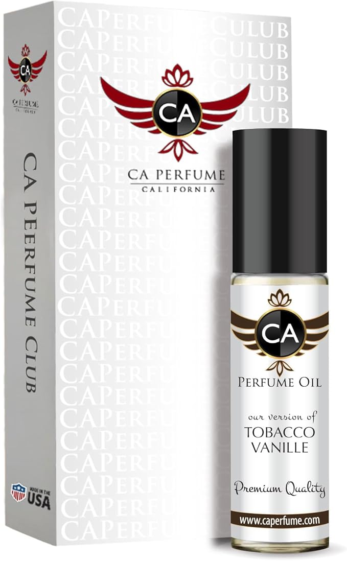 CA Perfume Impression of Tobacco Vanille For Men and Women Fragrance Body Oil Dupes Alcohol-Free Roll-On 0.3 Fl Oz/10ml