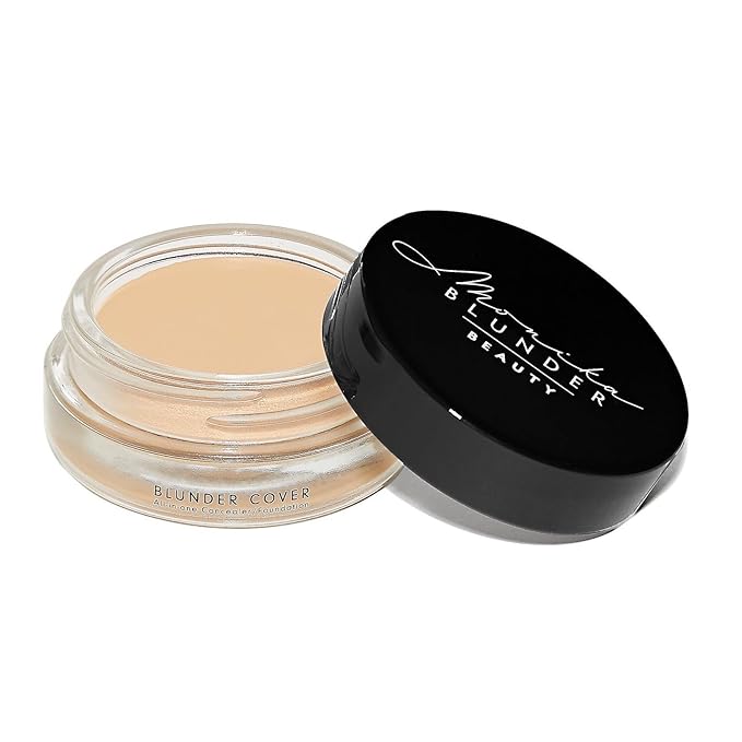 Monika Blunder Beauty - Blunder Cover Foundation, Concealer - Shade: 2.5 - Zwei.5 - Light, Warm Undertones - Clean Beauty, All-In-One, Cruelty-Free, Vegan - 0.62 oz