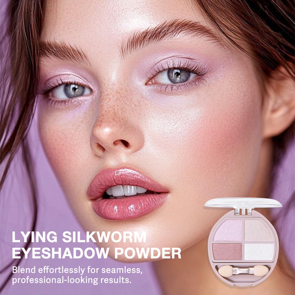 Eyeshadow Makeup Palette with Brush,Nude Pink Natural Neutral Powde Eye Shadow Palette for Older Women,Long Lasting Naturing-Looking,Lightweight,Waterproof,Eye Makeup Kit Travel Size,Vegan