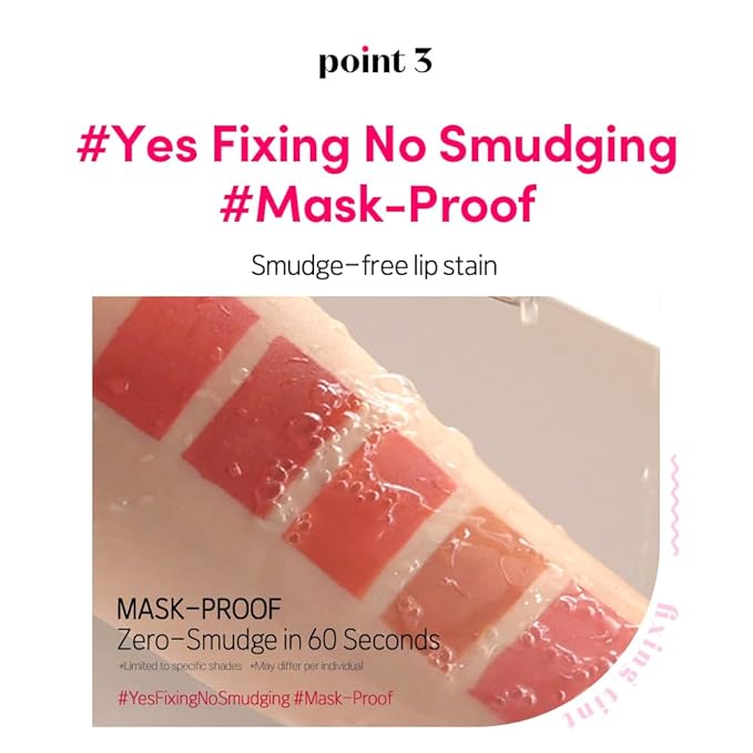 ETUDE Fixing Tint #07 Cranberry Plum (4g) | Long Lasting High Pigmented Liquid Lipstick | Waterproof Lightweight Matte Finish Lip Stain | Full Coverage | Korean Makeup, Kbeauty