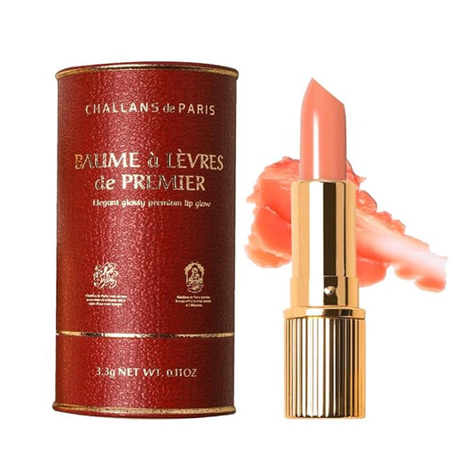 [CHALLANS de PARIS] Elegant Glosy Premium Lip Balm(Coral), Instinct Plumping Lip, Moisturizing Lip Care, Glossy and Smoother Lips, Lip Gloss(Coral)