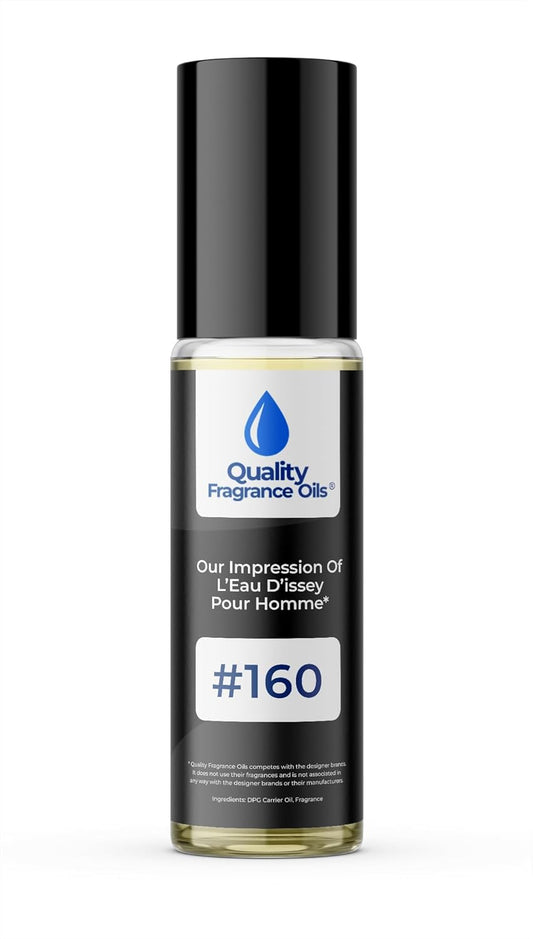 Quality Fragrance Oils' L'eau D'Issey Pour Homme Impression #160 | Long-Lasting Perfume Oil, Alcohol-Free, Strong Scent, 10ml Roll-On | Affordable Alternative to Designer Fragrances