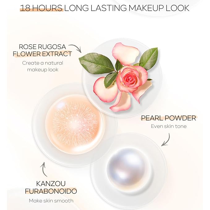 KWOLYKIM 2PCS Hydrating Makeup BB Cream, Tinted Moisturizer Face Makeup BB Cream Foundation Waterproof Concealer Clean Brighten Color Correcting Cream Nude Makeup Long Lasting for All Skin(Ivory)