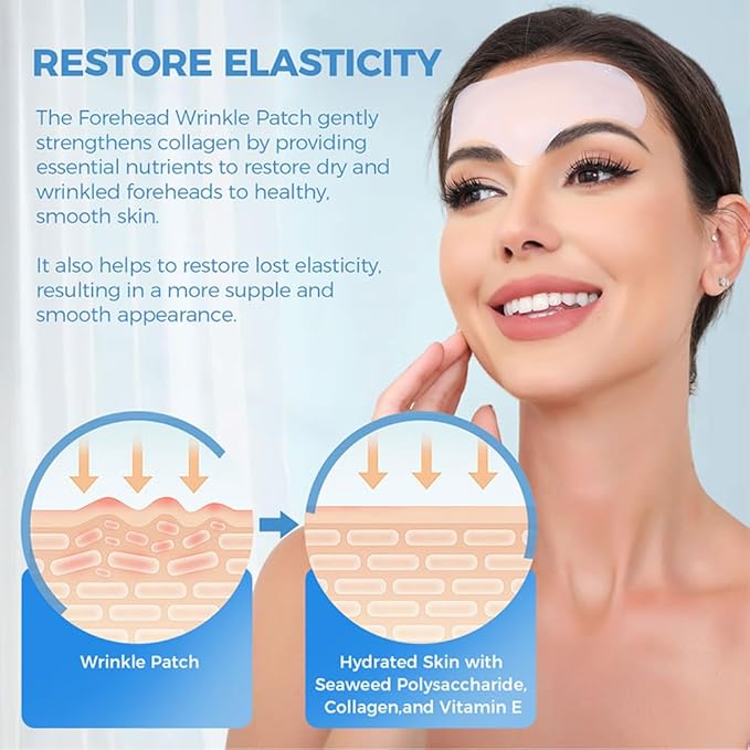 Okela Forehead Wrinkle Patches Overnight 20 pcs with Collagen, Anti Wrinkle Patches, Forehead Wrinkles Beauty Treatment