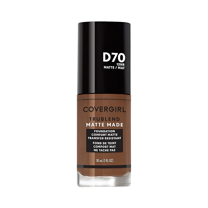 COVERGIRL TruBlend Matte Made Liquid Foundation, Cappuccino , 1 Fl Oz (Pack of 1)