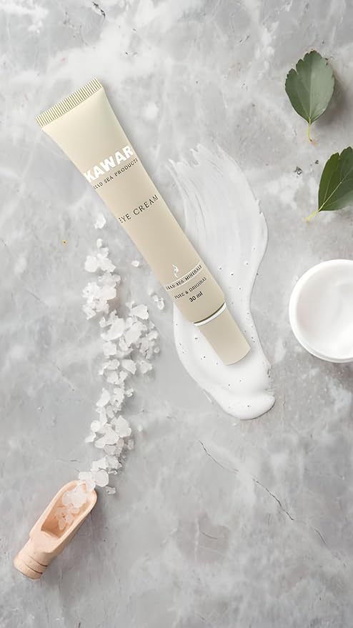 Dead Sea Eye Cream with Retinol, Collagen, Argan Oil & Caffeine, Targets Dark Circles, Puffiness & Fine Lines, Enriched with Dead Sea Minerals, Vegan Eye Cream for Women & Men, 1 oz