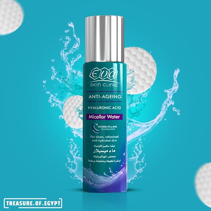 Eva Anti-Aging Skin Clini Hyaluronic Acid Micellar Water Makeup Remover (200 ml / 6.7 oz)