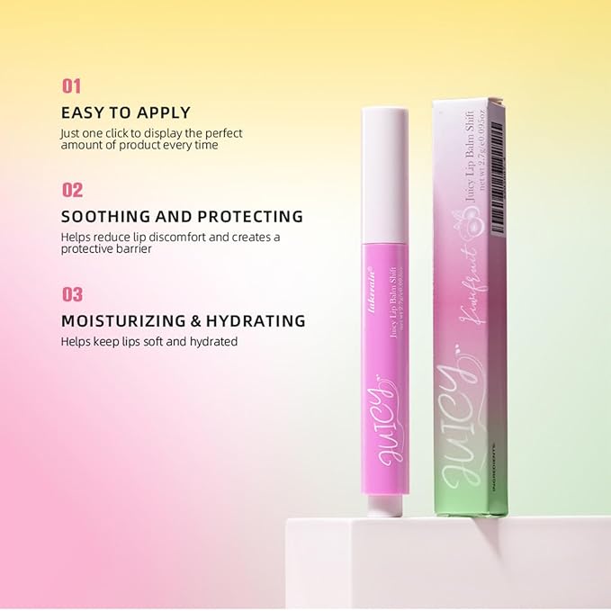 MAEPEOR Tinted Lip Balm 6 Colors Moisturizing Lip Balm Hydrating Changing Lip Gloss for Lip Care and Dry Lip (03 Honeysuckle)