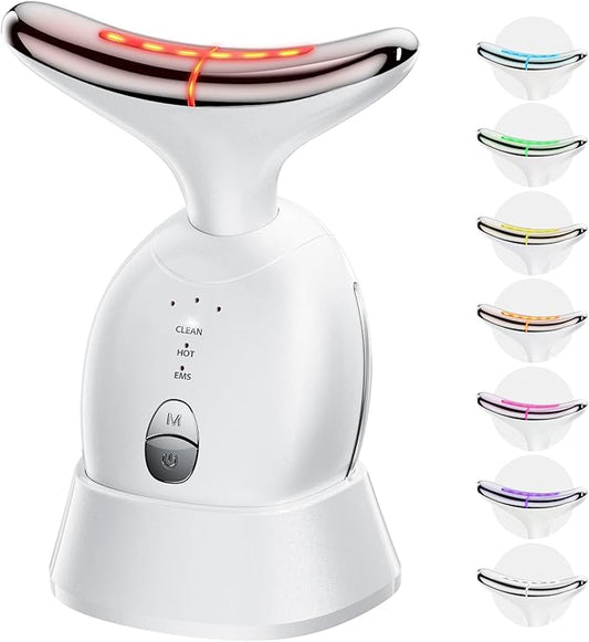 Facial & Neck Massager: Red Light Therapy for Women, Skin Lifting Beauty Device,7 in 1 LED Facial Sculptor Tool for Women's Daily Skincare