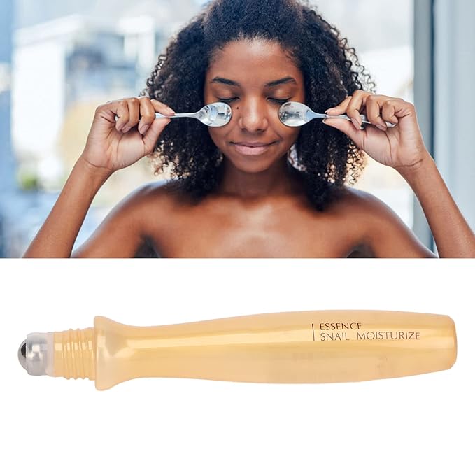 Eye Cream Roller, 15ml Under Eye Cream Eye Roller Massaging Reduce Puffiness Nourishing Eye Cream Roller Eye Serum and Under Eye Roller Cream for Dark Circles Puffiness Relieving Fatigue