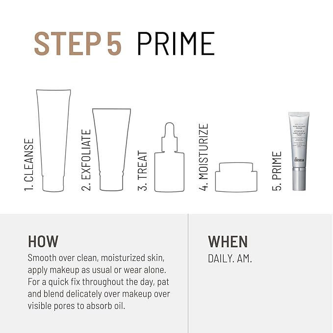 Dr. Brandt Pores No More, Pore Refiner Primer - Instantly Minimizes the Appearance of Pores, Absorbs Oil & Mattifies Shine - 1.0 fl oz